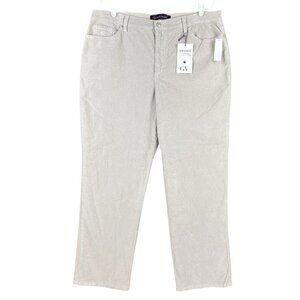 Gloria Vanderbilt Women's Stretch Stonewood Corduroy Pants Size 18S  NWT